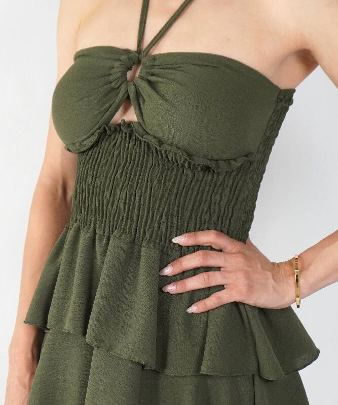 Strapless Ruffle Dress