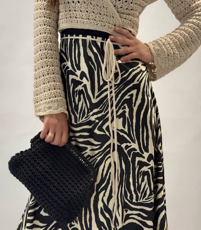 Zebra Flow Skirt